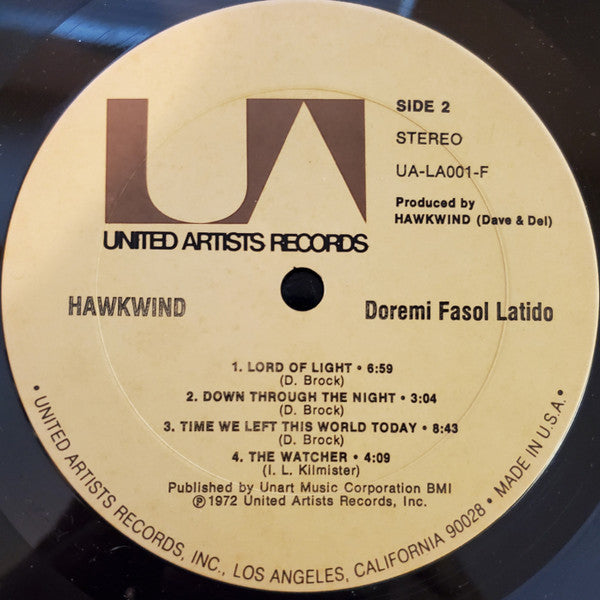 Signed Autographed - Hawkwind - Doremi Fasol Latido - VG+ LP Record 1972 United Artists Original Vinyl - Psychedelic Rock / Space Rock - Shuga Records