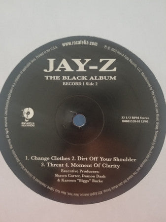 Jay-Z - The Black Album (2003) - Mint- 2 LP Record 2006 Roc-A-Fella USA Vinyl - Hip Hop - Shuga Records