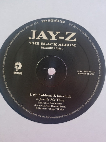 Jay-Z - The Black Album (2003) - Mint- 2 LP Record 2006 Roc-A-Fella USA Vinyl - Hip Hop - Shuga Records