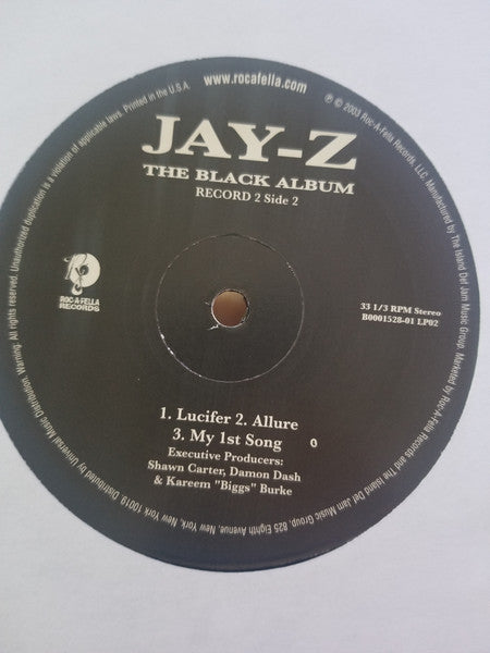 Jay-Z - The Black Album (2003) - Mint- 2 LP Record 2006 Roc-A-Fella USA Vinyl - Hip Hop - Shuga Records