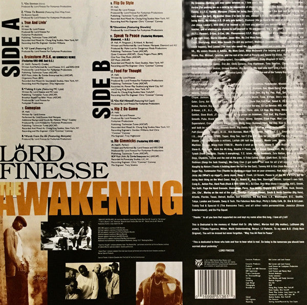 Lord Finesse - The Awakening (1995) - New LP Record 2020 Tommy Boy Vinyl Me Please Clear w/ Gold & Black Splatter Vinyl - Hip Hop - Shuga Records