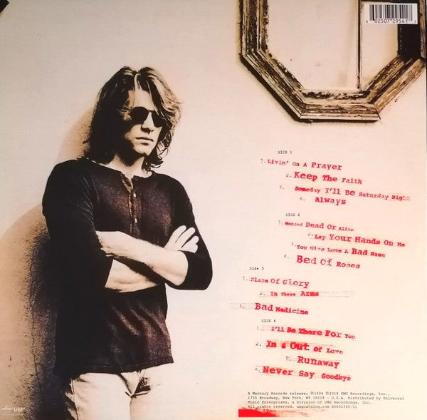Bon Jovi – Cross Road (The Best Of 1994) - Mint- (VG cover) 2 LP Record 2020 Mercury Vinyl - Pop Rock / Hard Rock - Shuga Records