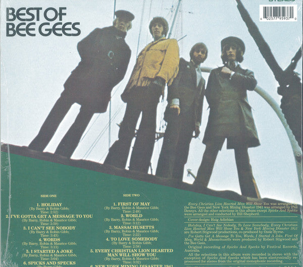 Bee Gees – Best Of Bee Gees (1969) - New LP Record 2020 Capitol Vinyl - Pop Rock / Psychedelic Rock - Shuga Records