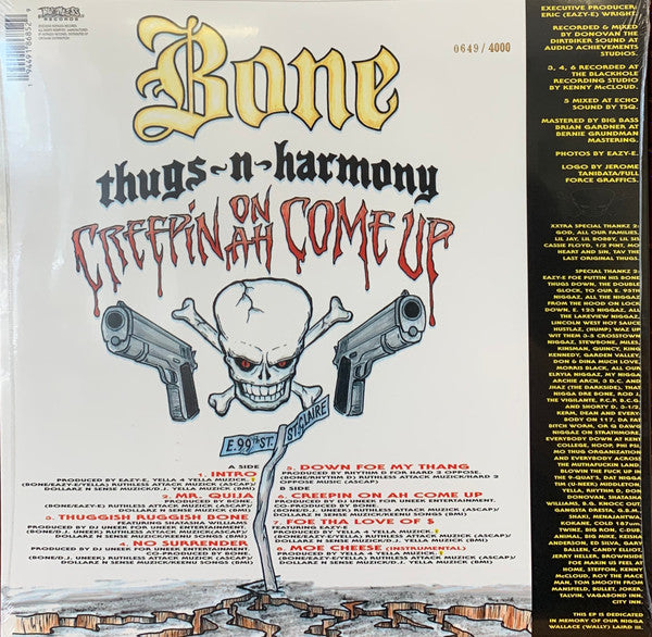Bone Thugs-N-Harmony - Creepin' On Ah Come Up (1994) - New EP Record Store Day 2020 Ruthless RSD Red & Yellow Splatter Vinyl - Hip Hop - Shuga Records