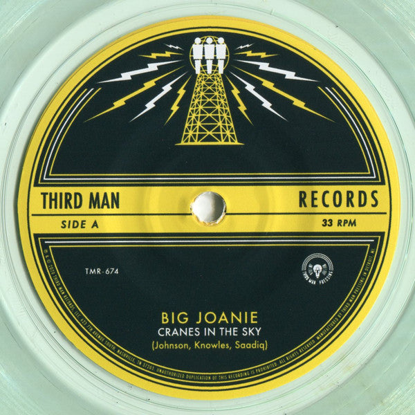Big Joanie – Cranes In The Sky / It's You - New 7" Single Record 2020 Third Man Coke Bottle Clear Vinyl - Indie Rock / Punk