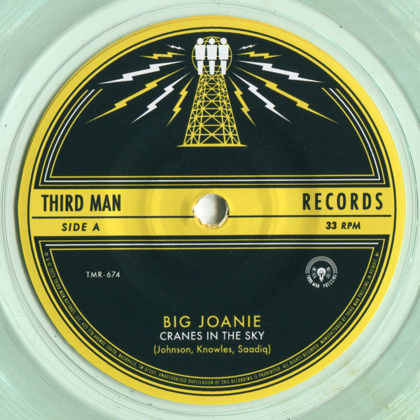 Big Joanie – Cranes In The Sky / It's You - New 7" Single Record 2020 Third Man Coke Bottle Clear Vinyl - Indie Rock / Punk - Shuga Records