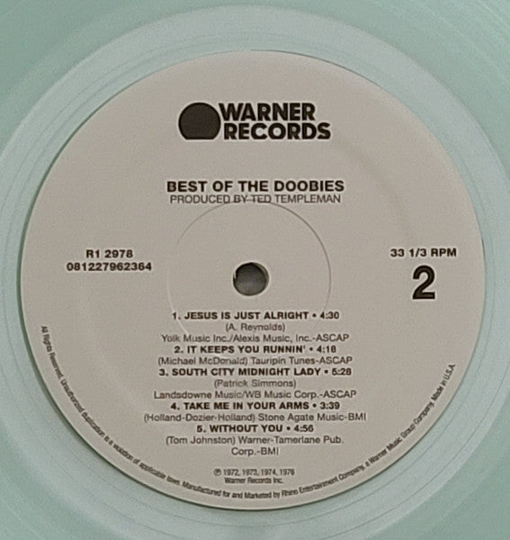 The Doobie Brothers - Best Of The Doobies (1976) - Mint- LP Record 2020 Warner Walmart USA Coke Bottle Green Vinyl - Rock & Roll / Soft Rock - Shuga Records