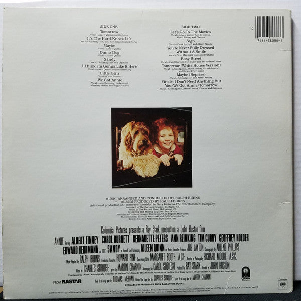 Various – Annie (Original Motion Picture) - VG+ Lp Record 1982 USA Original Vinyl - Soundtrack - Shuga Records