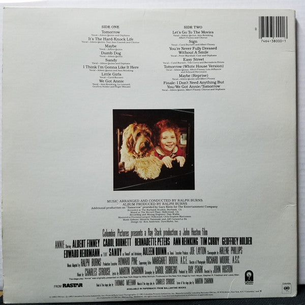 Various – Annie (Original Motion Picture) - VG+ Lp Record 1982 USA Original Vinyl - Soundtrack