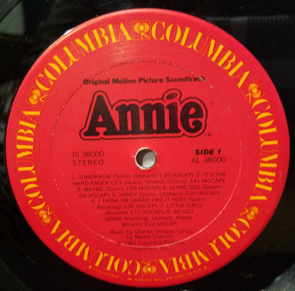 Various – Annie (Original Motion Picture) - VG+ Lp Record 1982 USA Original Vinyl - Soundtrack - Shuga Records