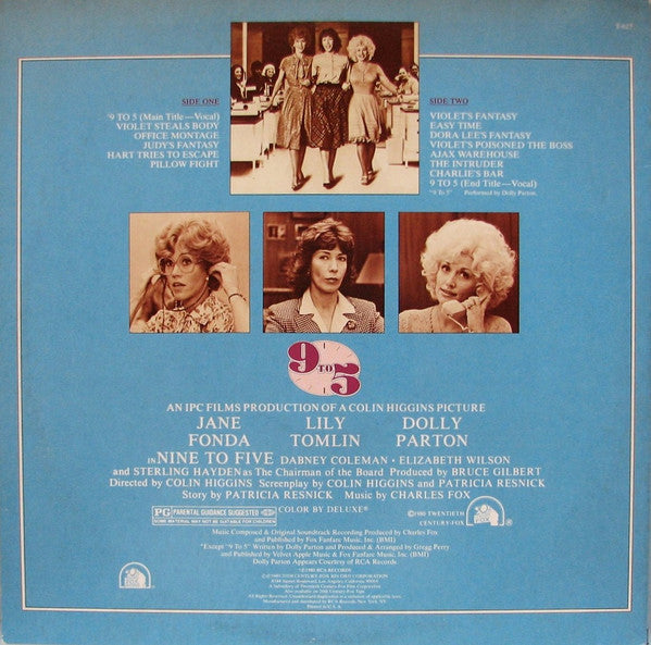 Charles Fox - 9 To 5 - Mint- LP Record 1980 20th Century Fox USA Original Vinyl - Soundtrack / Dolly Parton - Shuga Records