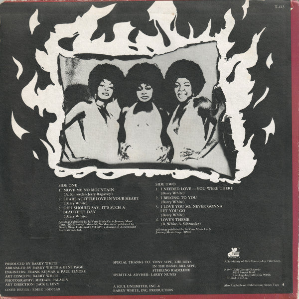 Love Unlimited - In Heat - VG+ LP Record 1974 20th Century Records USA - Soul / Disco / Barry White - Shuga Records