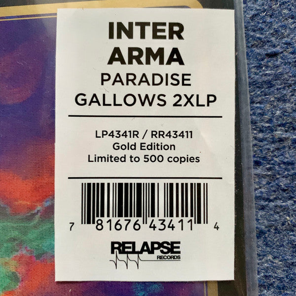 Inter Arma - Paradise Gallows (2016) - New LP Record 2020 Relapse Gold Metallic Vinyl - Doom Metal / Black Metal / Sludge Metal - Shuga Records