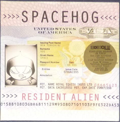 Spacehog – Resident Alien (1995) - New 2 LP Record Store Day 2020 Sire Real Gone Music RSD Cream & Pink Splatter Vinyl - Alternative Rock / Glam / Punk