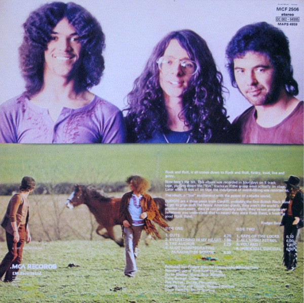 Budgie – Budgie (1971) - VG LP Record 1974 MCA UK Vinyl - Hard Rock / Classic Rock - Shuga Records