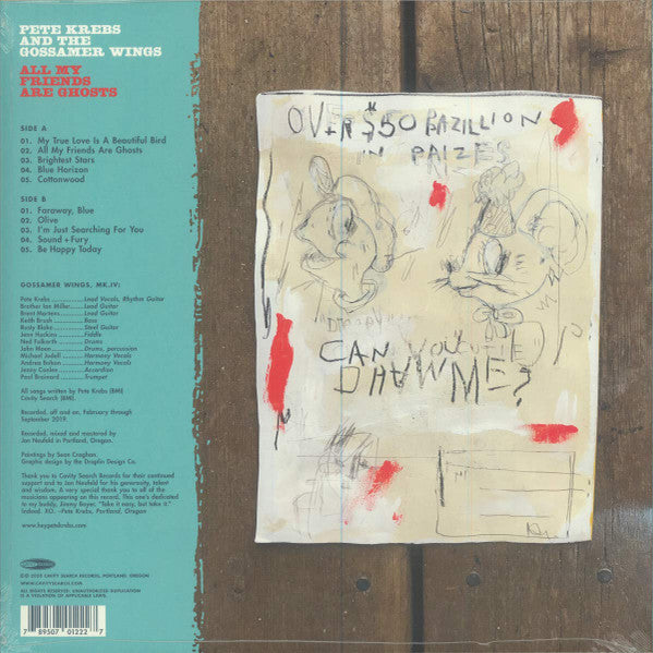 Pete Krebs & The Gossamer Wings - All My Friends Are Ghosts - New LP Record Store Day 2020 Cavity Search Vinyl - Rock / Folk Rock - Shuga Records