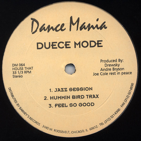 Duece Mode – Imagine This - VG+ 12' Single Record 1994 Dance Mania USA Vinyl - Chicago House / Techno - Shuga Records
