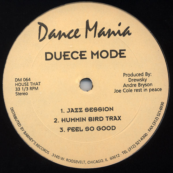 Duece Mode – Imagine This - VG+ 12' Single Record 1994 Dance Mania USA Vinyl - Chicago House / Techno