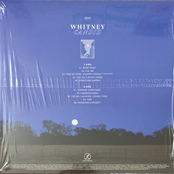 Whitney - Candid - Mint- LP Record 2020 Secretly Canadian Shuga Records Exclusive Blue Dream Splash Vinyl - Indie Rock / Covers - Shuga Records