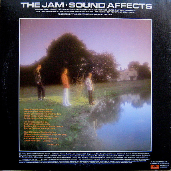The Jam - Sound Affects - VG+ LP Record 1980 Polydor USA Original Vinyl - Power Pop / New Wave / Mod - Shuga Records