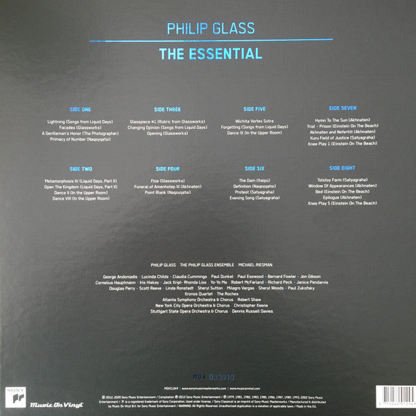 Philip Glass - The Essential (2012) - VG+ 5 LP Record Store Day Box Set 2020 Music On Vinyl 180 gram Vinyl, Booklets & Photo - Classical / Electronic - Shuga Records