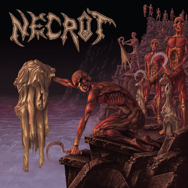 Necrot - Mortal - Mint- LP Record 2020 Tankcrimes USA Deep Purple with Heavy Black and Gold Splatter Vinyl - Death Metal - Shuga Records