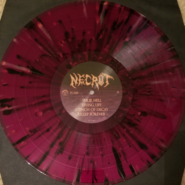 Necrot - Mortal - Mint- LP Record 2020 Tankcrimes USA Deep Purple with Heavy Black and Gold Splatter Vinyl - Death Metal - Shuga Records