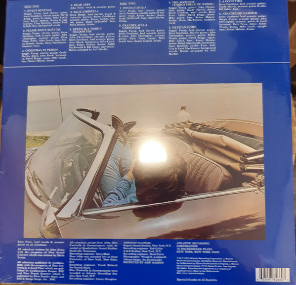 John Prine - Sweet Revenge (1973) - New LP Record 2020 Atlantic 180 gram Vinyl - Country / Bluegrass - Shuga Records