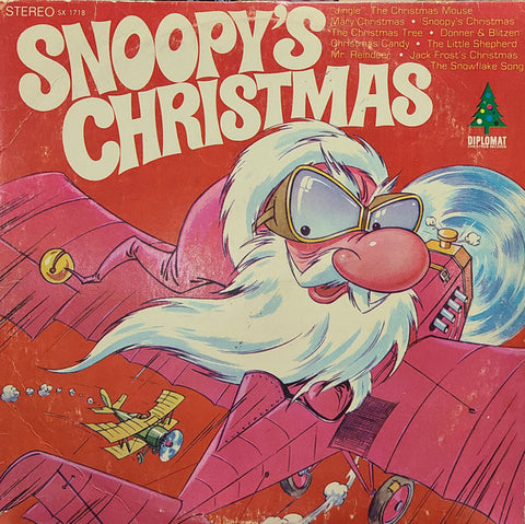 No Artist – Snoopy's Christmas - VG+ LP Record 1969 Diplomat USA Vinyl - Holiday / Christmas / Children's