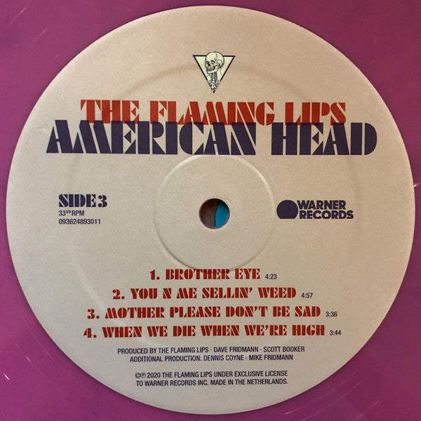 The Flaming Lips - American Head - Mint- 2 LP Record 2020 Warner Teal & Pink Vinyl - Alternative Rock /  Psychedelic Rock