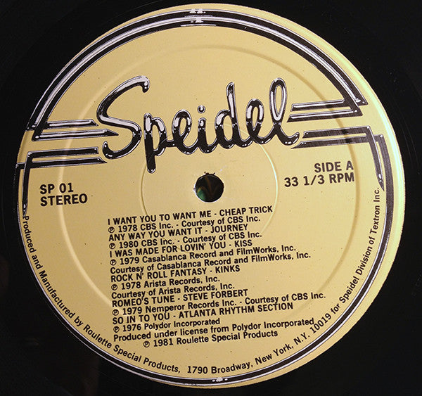 Various - Let Your Feelings Show! - VG+ LP Record 1981 Speidel USA Vinyl Compilation - Pop Rock / Classic Rock / Soul / Disco / Funk - Shuga Records