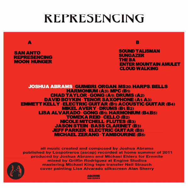 Joshua Abrams - Represencing (2012) - Mint- LP Record 2020 Aguirre Belgium Black Vinyl - Avant-garde Jazz - Shuga Records
