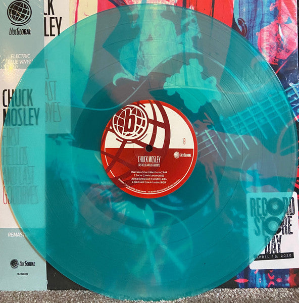 Chuck Mosley - First Hellos And Last Goodbyes - Mint- LP Record Store Day 2020 BlocGlobal Blue Vinyl & OBI - Rock
