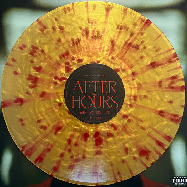 The Weeknd - After Hours - New 2 LP Record 2020 XO Republic Target Exclusive Gold w/ Red Splatter Vinyl - R&B / Hip Hop / Pop - Shuga Records