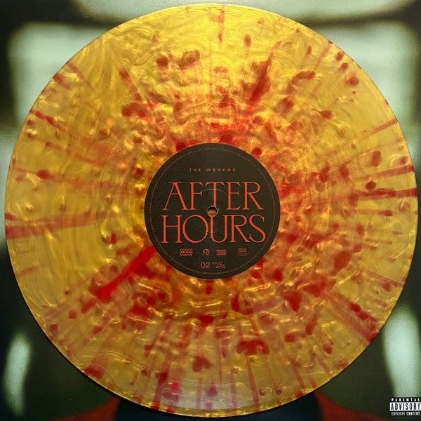 The Weeknd - After Hours - New 2 LP Record 2020 XO Republic Target Exclusive Gold w/ Red Splatter Vinyl - R&B / Hip Hop / Pop - Shuga Records