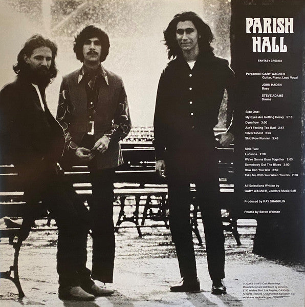 Parish Hall ‎– Parish Hall (1970) - New LP Record Store Day 2020 Fantasy Craft 180 gram Vinyl - Hard Rock - Shuga Records