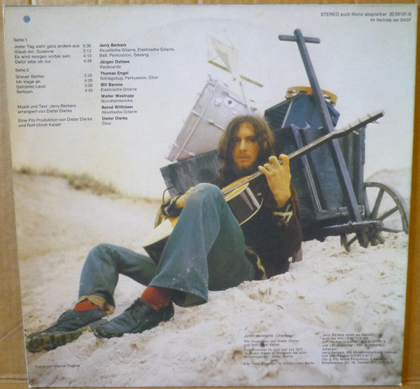 Jerry Berkers - Unterwegs - VG+ LP Record 1972 Pilz Germany Vinyl - Psychedelic Rock / Folk Rock - Shuga Records