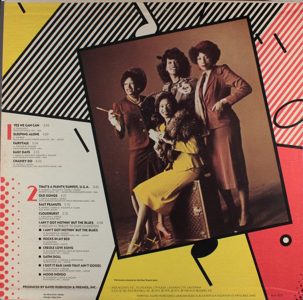 The Pointer Sisters - Retrospect - VG+ LP Record 1981 MCA USA Vinyl - Soul / R&B / Jazz - Shuga Records