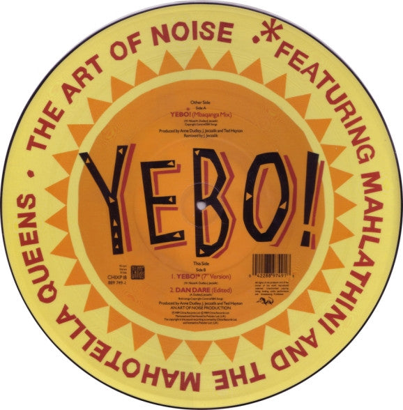 The Art Of Noise Featuring Mahlathini And The Mahotella Queens - Yebo! - Mint- 12" Single Record 1989 China UK Picture Disc Vinyl - Tribal House