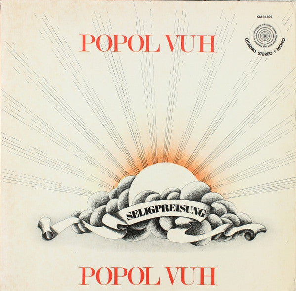 Popol Vuh - Seligpreisung - VG+ LP Record 1974 Kosmische Musik German Quadraphonic Vinyl - Psychedelic Rock / Prog Rock - Shuga Records