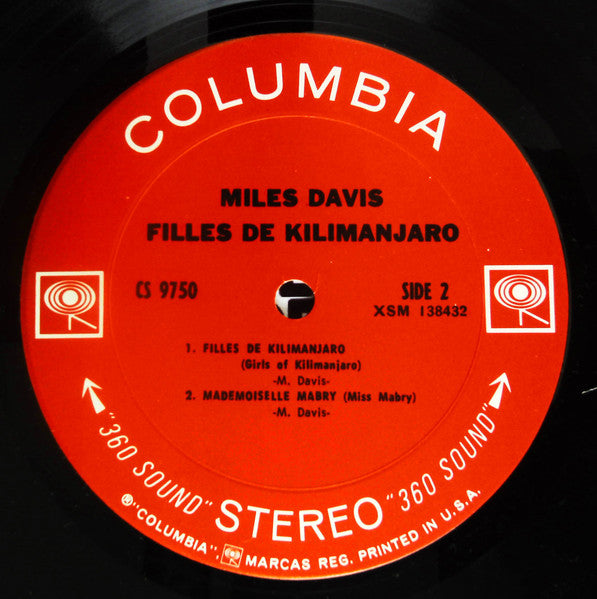 Miles Davis - Filles De Kilimanjaro - VG+ (VG cover) LP Record 1969 Columbia USA Original Vinyl (360 label) - Jazz / Fusion / Bop - Shuga Records