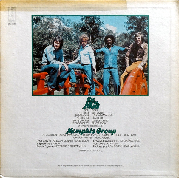 The MG's - The MG's - VG+ LP Record 1973 Stax USA Vinyl - Soul / Funk - Shuga Records
