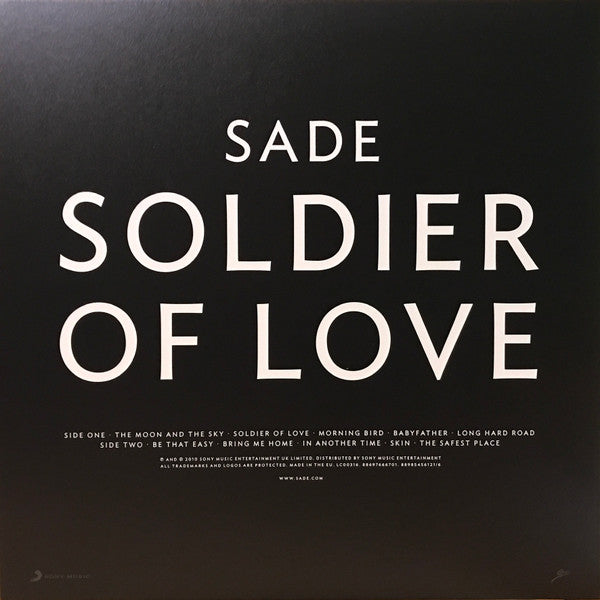 Sade - Soldier Of Love (2010) - Mint- LP Record 2020 Epic Europe 180 gram Vinyl - Soul / Soul-Jazz - Shuga Records