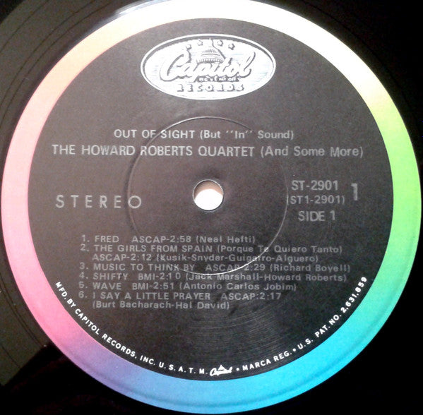 The Howard Roberts Quartet (And Some More) – Out Of Sight (But "In" Sound) - VG+ LP Record 1968 Capitol USA Stereo Vinyl - Jazz / Jazz-Funk - Shuga Records