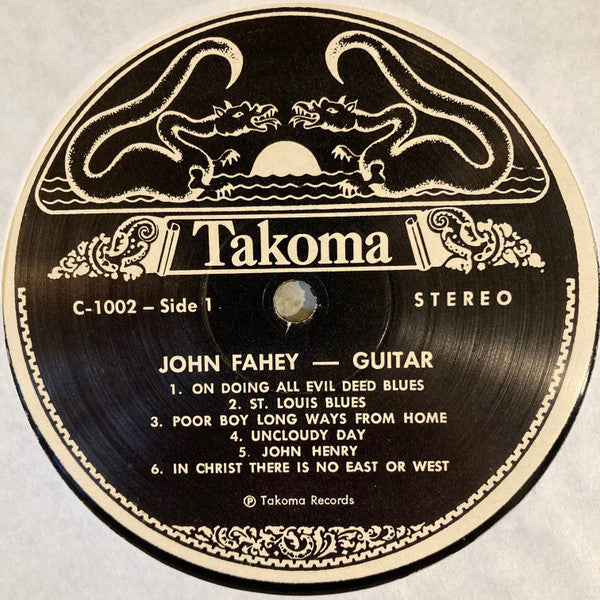 John Fahey - Volume 1 / Blind Joe Death (1959) - Mint- (VG+ cover) LP Record 1968 Takoma USA Vinyl - Folk / Folk Rock / Acoustic - Shuga Records