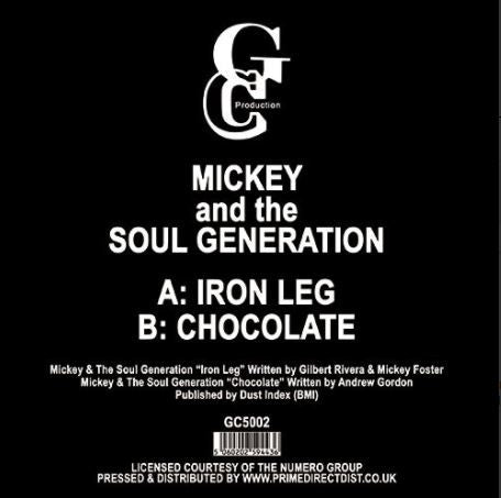Mickey And The Soul Generation - Iron Leg (1969) - New 7" Single Record Store Day UK rime Direct GCP Vinyl - Funk - Shuga Records