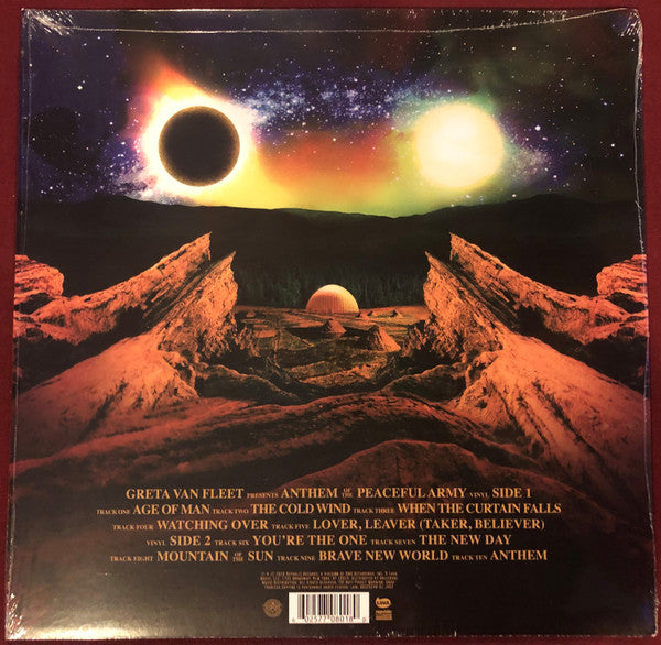 Greta Van Fleet – Anthem Of The Peaceful Army - New LP Record 2018 Republic Lava Red Translucent Vinyl & Insert - Arena Rock / Blues Rock - Shuga Records