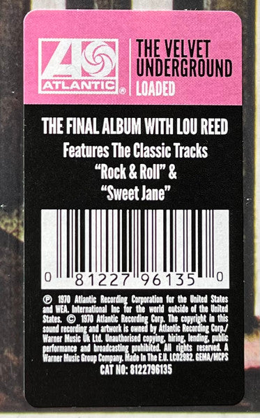 The Velvet Underground - Loaded (1970) - Mint- LP Record 2020 Cotillion Rhino USA Vinyl - Classic Rock / Garage Rock / Art Rock - Shuga Records