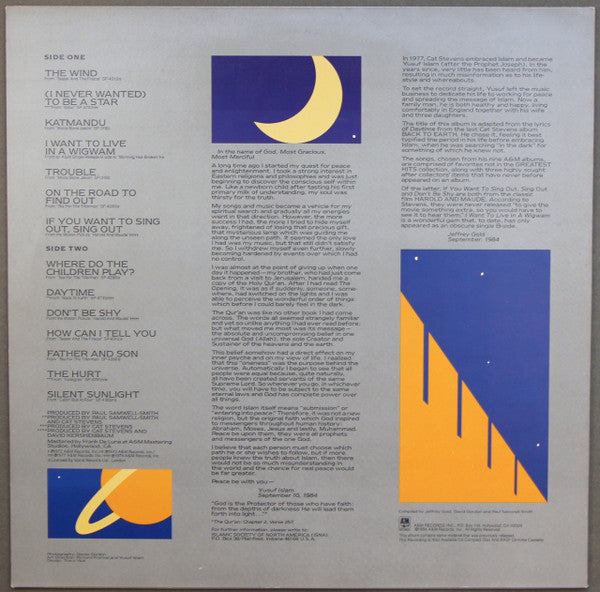 Cat Stevens - Footsteps In The Dark - Greatest Hits Volume Two (1984) - Mint- LP Record 1986 A&M USA Vinyl - Soft Rock / Pop Rock - Shuga Records