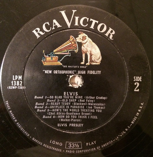 Elvis Presley – Elvis - VG LP Record 1956 RCA Victor USA Mono Vinyl -